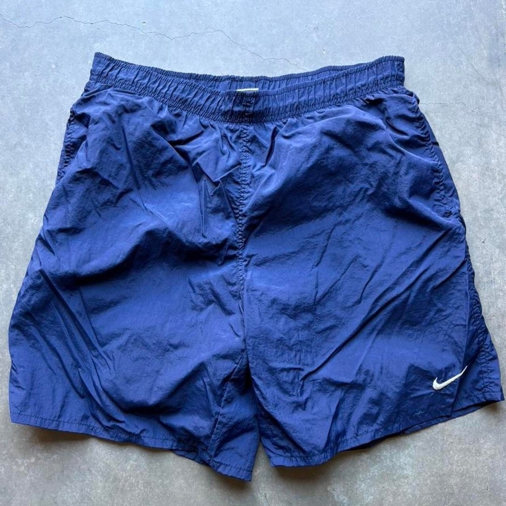 90s Navy Nike Swim Trunks